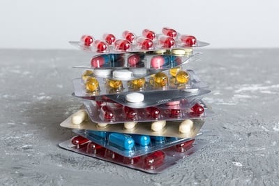 Ein Bild von einem Stapel blutdrucksenkender Tabletten