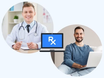 Ein Online-Rezept als Kontaktstelle zwischen Arzt und Patient