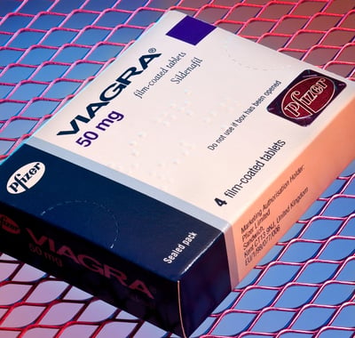Eine Packung Viagra (Sildenafil) 50mg Tabletten