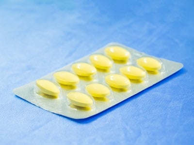 Ein Blister Tadalafil-Tabletten
