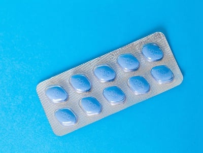 Eine Blisterpackung Viagra-Tabletten